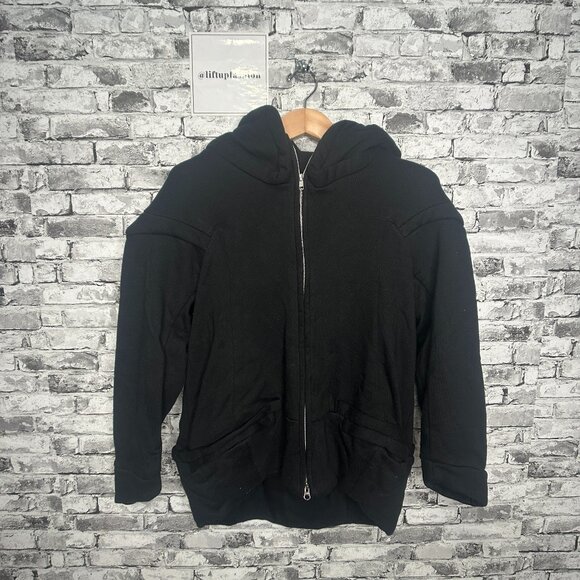 EUC JNBY Black Zip Up Hoodie Size Large (100% Cotton) - Picture 1 of 16